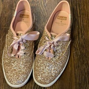 Kate Spade x Keds Rose Gold shoes